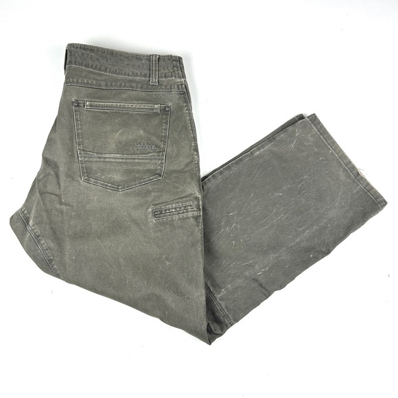 Kuhl Canvas Pants Mens 38 X 30 Brown RYDR Vintage Patina Dye Outdoors - Picture 1 of 9